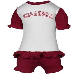   Crimson Polka Dot Bloomer & T Shirt Set (6 Months)