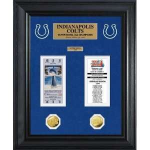 Indianapolis Colts Super Bowl Ticket and Game Coin 