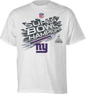 New York Giants Super Bowl XLVI 46 Champions Locker Room Tee T Shirt 