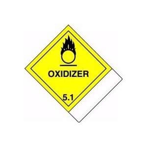  Proper Shipping Name DOT OXIDIZER (W/GRAPHIC) 4 x 4 3/4 