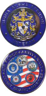 The Sigma Alpha Epsilon   Veterans Challenge Coin  