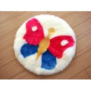  Bowron Fun Rugs Butterfly 2 6 Round Area Rug