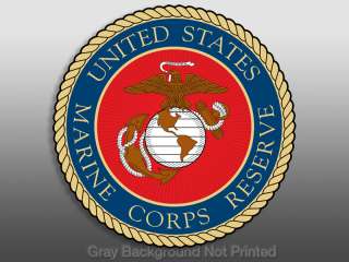 Marine Corps RESERVE Seal Sticker  decal logo corp usmc  