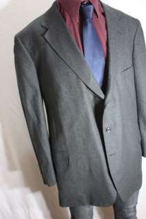 EUC Mens Mint Bespoke HOLLAND & SHERRY Wool 3 Button Suit 50 52  