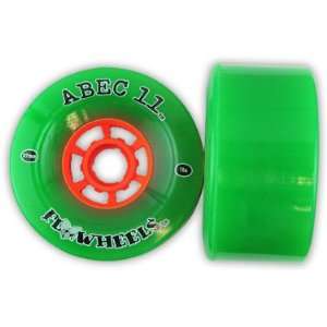 Abec 11 Classic Flywheels Green   Set of 4 Wheels (78A / 97MM)