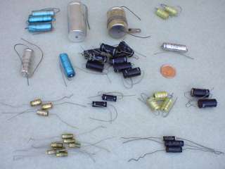 39 pieces MALLORY SIEMENS PHILIPS IEC AEROVOX Vintage Electrolytic 