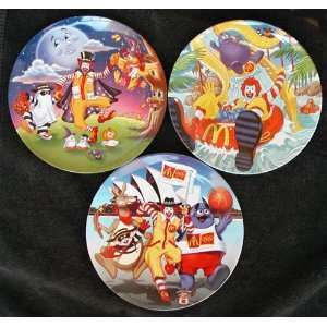 Set of 3 New McDonalds Collector Plates with Halloween Plate  