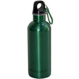   Metalic Green Reusable Water Bottle   16 ounces