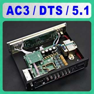Audio Decoder AC3 DTS 5.1 USB Sound Card DAC Decoder with DSP Effects 