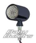 Baby Bullets LED BlueDot/Clear/​Black Motorcycle Harley