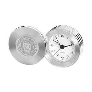  Brandeis   Rodeo II Travel Alarm Clock   Silver Sports 