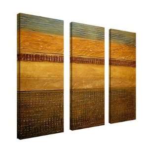  Earth Layers by Michelle Calkins Canvas Art (Set of 3 