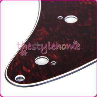 Red Faux Tortoise 11hole Guitar Pickguard HSH for Strat  