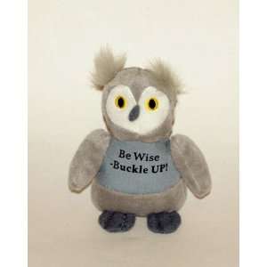  6 Plush Owl Be Wise   Buckle Up Toys & Games