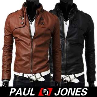 PJ FIT Business Mens Slim good Top Buttons Jacket Winter Coats XS~L 