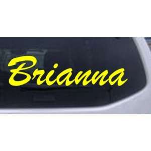  Brianna Car Window Wall Laptop Decal Sticker    Yellow 