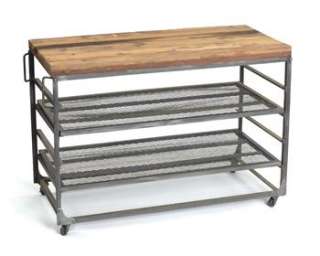 Vintage industrial finish Constructed from solid reclaimed wood and 
