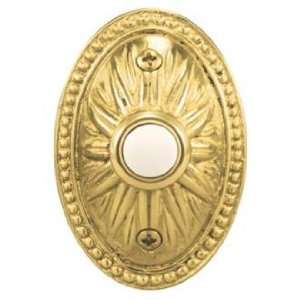  Polished Brass Sand Casted Lighted Doorbell Button