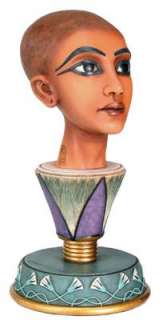 Egyptian Young King Tut Emerging Head Bust Figurine  