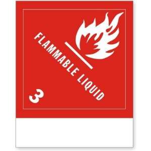  Blank for personalizing   Flammable Liquid Coated Paper 