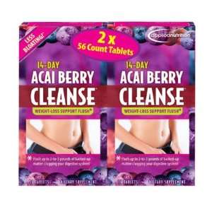 Blend of Cranberries,14 day Acai Berry Cleanse Tablets   112 Count 