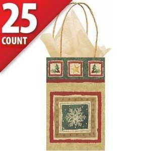  Snowflake Gift Bags 25ct
