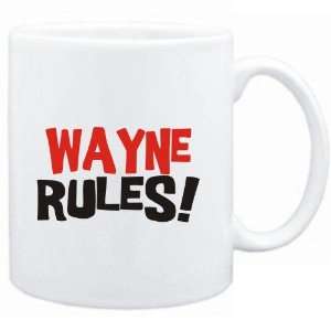  Mug White  Wayne rules  Male Names