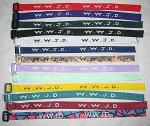 WWJD W.W.J.D. Bracelets Wristbands   Mix & Match LOT  