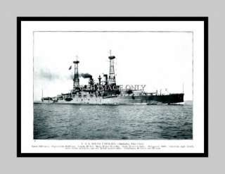 WWI BATTLESHIPS USS SOUTH CAROLINA, USS ARKANSAS, 1912  