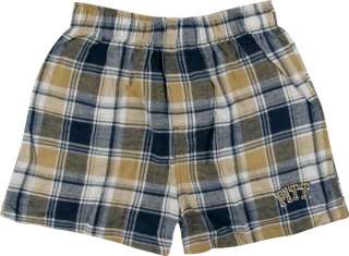 Pittsburgh Panthers Navy/Old Gold Legend Flannel Boxer Shorts  