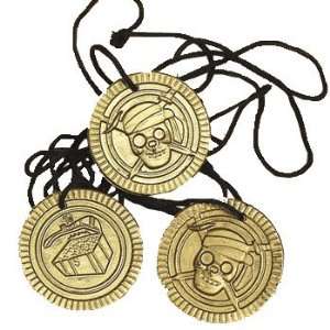  Pirate Coin Necklaces 48 Ct   Party Favors   Boys / Girls 
