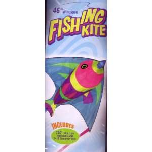  46 Wingspan Fishing Kite w/Three 15 Streamer Tails Toys 