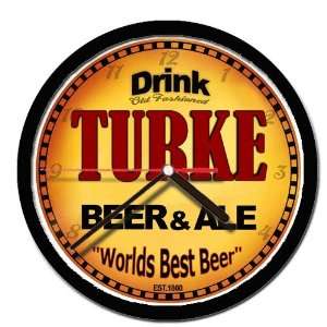  TURKE beer and ale cerveza wall clock 