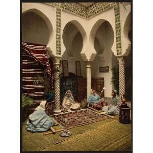  Moorish women making Arab carpets,Algiers,Algeria,c1899 