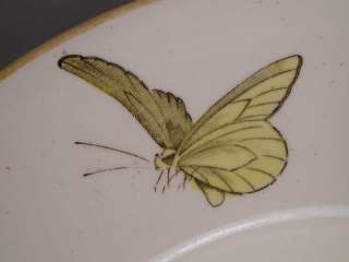 Boote Platter 15 Butterfly Bird Transferware Antique Old Hand 