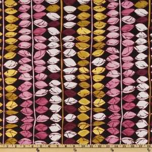  44 Wide Botanica Budding Vine Stripe Charcoal Fabric By 