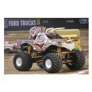   Jurassic Attack Monster Truck  24 x 18  Poster Print Toys & Games