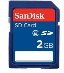 2GB San Disk Class 2 Secure Digital SD SDSDJ 002G Memory Card New 