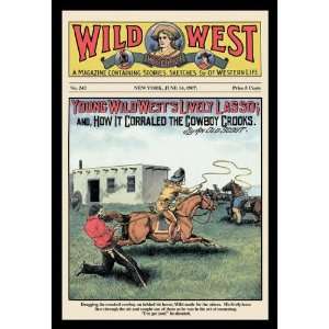  Wild West Weekly Young Wild Wests Lively Lasso 12x18 