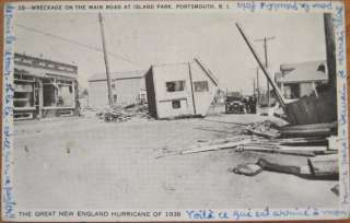 1938 Disaster PC Hurricane Wreckage   Portsmouth, RI  