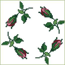rosebud wreath