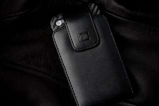 Leather Holster Gel Grip Skin Case for Apple iPhone 4G  