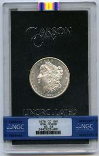Morgan Silver Dollar 1878 cc NGC MS 64 GSA White  
