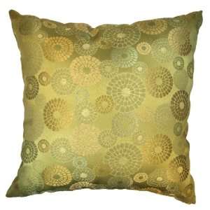 Fireworks Peapod 17x17 Faux Silk Jacquard Decorative Pillow Made in 