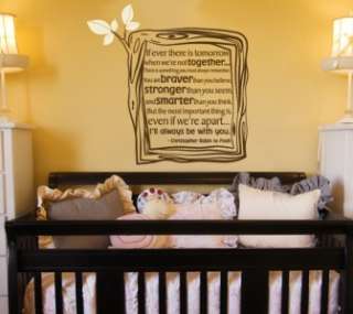 Children Quote Decal   Winnie The Pooh Quote   Vinyl Wall Decal  