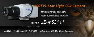 CCTV 600TVL SONY CCD Star Light D/N Camera 6 15mm Lens  