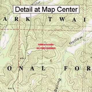  USGS Topographic Quadrangle Map   Williamsville, Missouri 