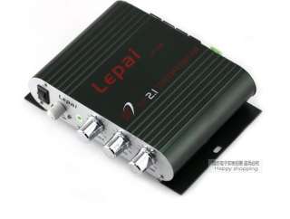 Lepai LP 838 3 Channel Mini Amplifier Stereo +connector cable and AC 