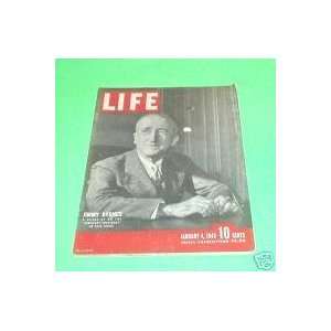 Life Magazine 1943 January 4, 1943   Jimmy Byrnes; A close up on the 