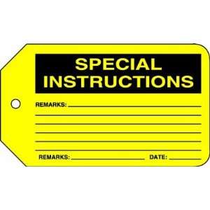  SPECIAL INSTRUCTIONS Tags RV Plastic (5 7/8 x 3 3/8)   1 